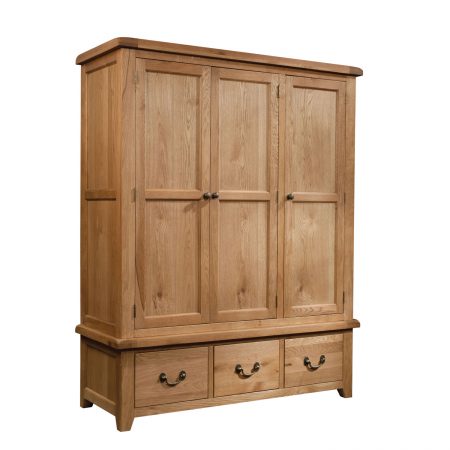 SOM033-Triple-Wardrobe-with-3-Drawers